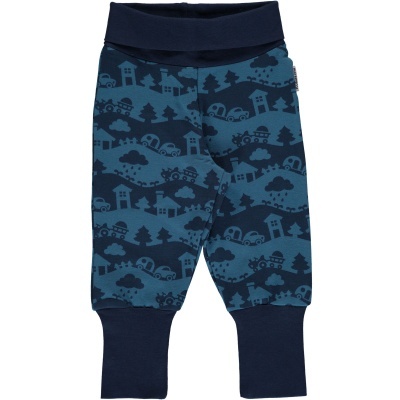 Calças sweat BLUE LANDSCAPE  Maxomorra (Tamanhos disponíveis 1-3m, 3-6m, 9-12m, 18-24m)