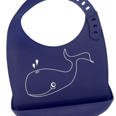 Babete de silicone Whale