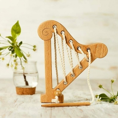 Harpa de madeira lace-up Wooden Caterpillar