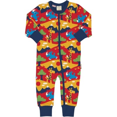 Babygrow com zip Maxomorra tamanho 74/80 (9-12 meses)