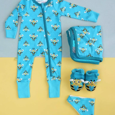 Babygrow de zip Buzzy Bee Blade&Rose
