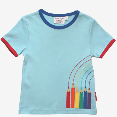 T-shirt Apliqué school time Toby Tiger