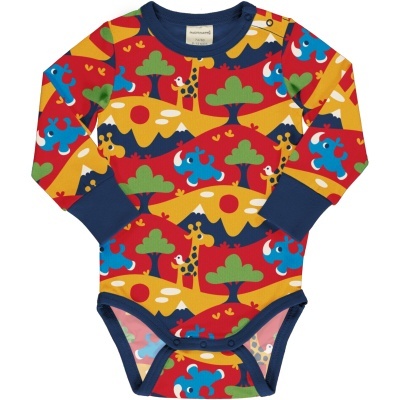 Body de manga comprida Maxomorra 74/80 (9-12 meses)