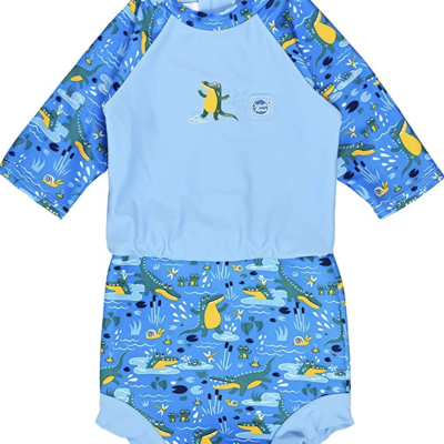 Splash About - Fato de praia/piscina Happy Nappy™ Crocodile