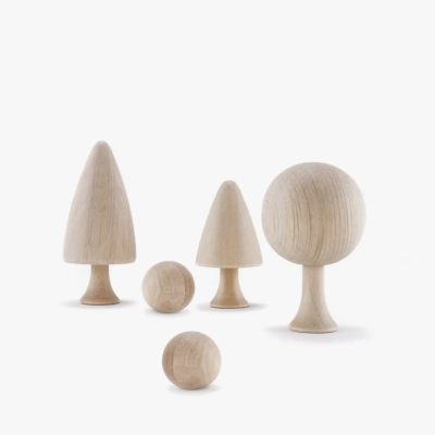 DIY Flora 3 figuras de madeira CLiCQUES