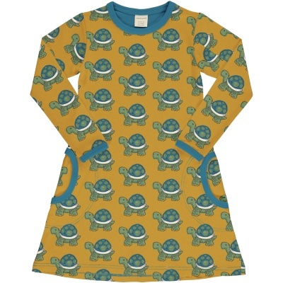 Vestido TORTOISE Maxomorra (Tamanhos disponíveis 9-12m, 18-24m, 5-6a)