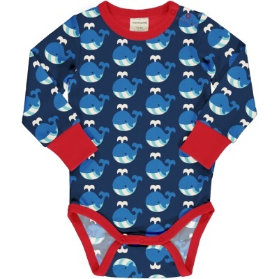 Body WHALE Maxomorra (Tamanho disponível 1-2m, 3-6m, 9-12m, 18-24m)