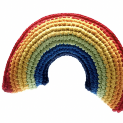 Arco-Íris colorido crochet BEST YEARS