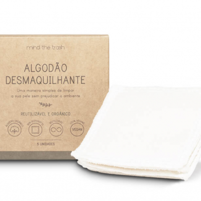 Algodão Desmaquilhante Reutilizável Mind The Trash (5unds.)