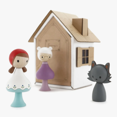 Little Red Riding Hood figuras de madeira CLiCQUES