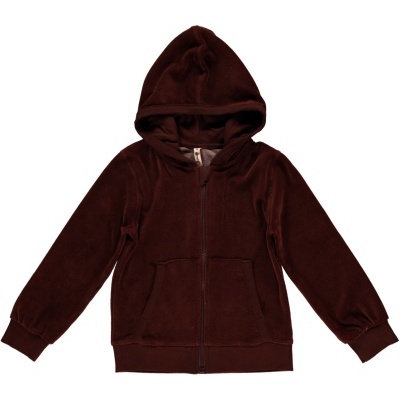 Casaco com capuz veludo Brown  Maxomorra (Tamanhos disponíveis  68, 74, 80, 86. 92)