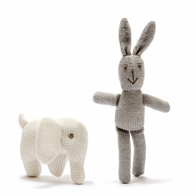 Roca de malha Orgânica Coelhinho Cinza BEST YEARS