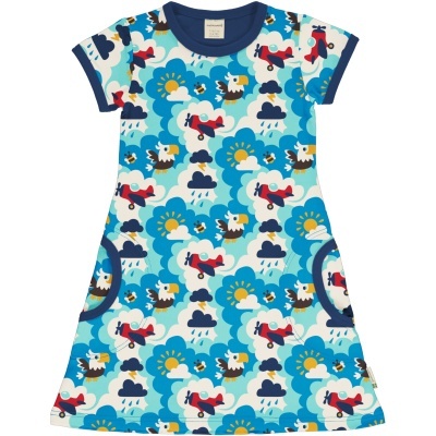 Vestido manga curta Maxomorra 122/128 (7-8 anos)