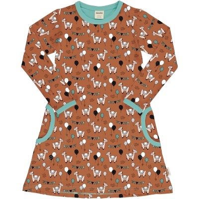 Vestido CAMEL PARTY Maxomorra (Tamanhos disponíveis 9-12m, 18-24m)