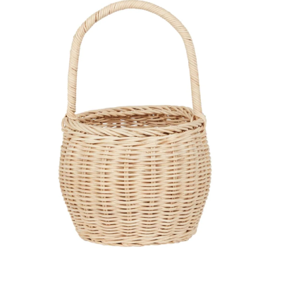 Cesto Grande de Bagas Silvestres Rattan - Olli Ella