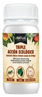 Fungicida Ecológico Ação Tripla Frasco de suplemento biológico BATLLE Triple Acción Ecológico de 100 ml