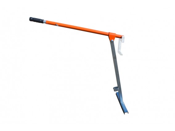 Manual stake puller Enxada mecânica com cabo laranja e lâmina metálica