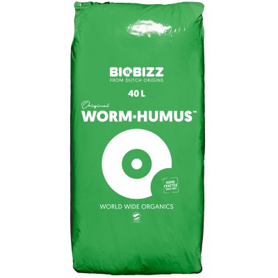 Húmus de Minhoca 40L Biobizz Saco verde de humus de minhoca BIOBIZZ 40L