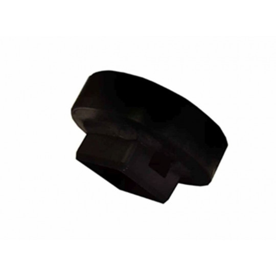 Copos para queimador de plástico Peça plástica preta circular com encaixe quadrado