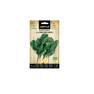 Pacote de sementes ecológicas de Acelga Verde Penca Ancha 3 da marca Batlle