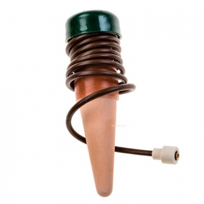 Cabo elétrico com conector branco e parte superior verde