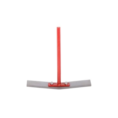 Ferramenta com base cinza e suporte vermelho vertical