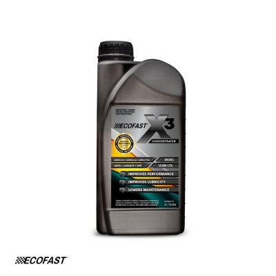 Frasco cinzento de óleo automóvel Ecofast X3 Concentrated para diesel