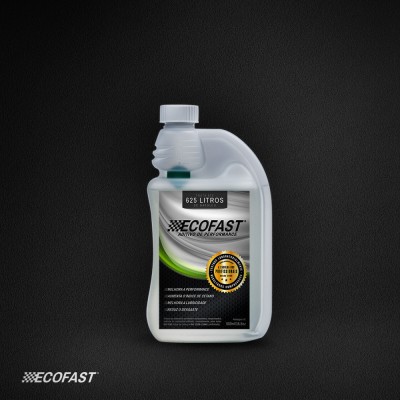 Frasco de produto ECOFAST AUTO PRO PERFORMANCE com etiqueta preta e verde