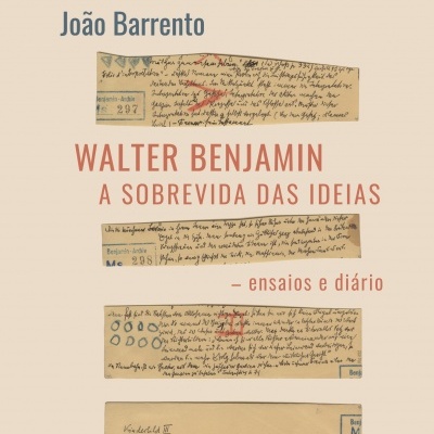 Capa de livro com recortes manuscritos e texto em diferentes cores