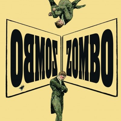 Capa de livro ALBERTO PIMENTA com texto ZOMBO e figura humana invertida e outra de pé