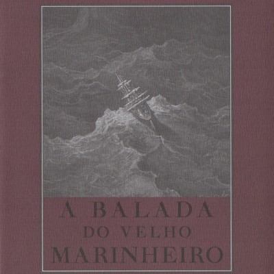 Capa de livro castanha com ilustração a preto e branco de barco naufragando e texto do título e autor