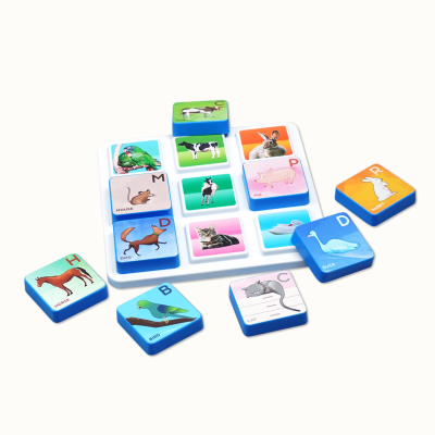 Childrens educational animal alphabet tiles toy