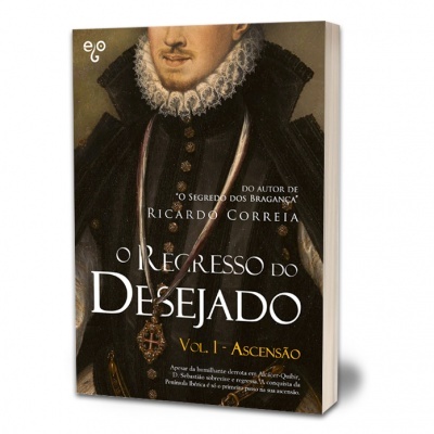 Capa do livro O Regresso do Desejado Vol. 1 - ASCENSÃO com pintura de homem renascentista