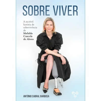 Capa do livro Sobre Viver com foto de mulher sentada em cadeira