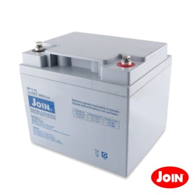 bateria estacionária recarregável e selada Join cinza com terminais metálicos