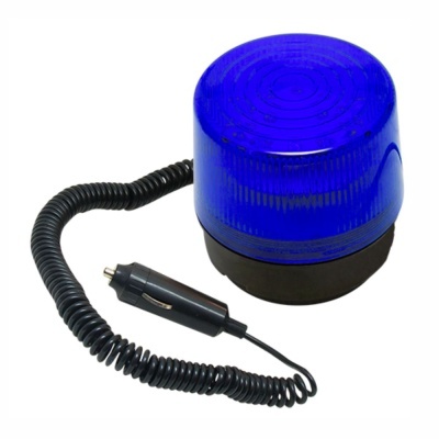 Luz de aviso azul com cabo e adaptador para isqueiro