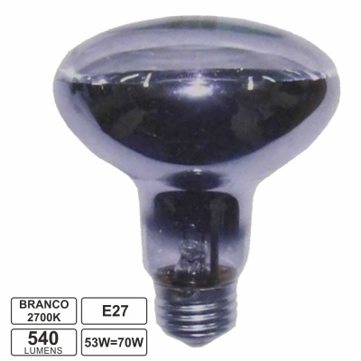 Lâmpada refletora LED transparente com base E27