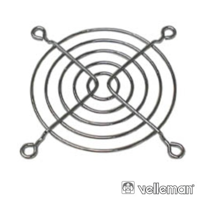 Grade de proteção circular para ventoinha em metal cromado