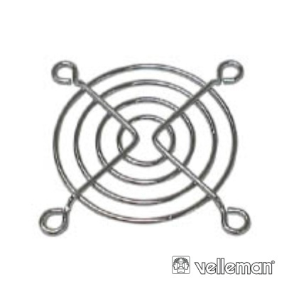 Grelha metálica circular prateada para ventilação ou proteção