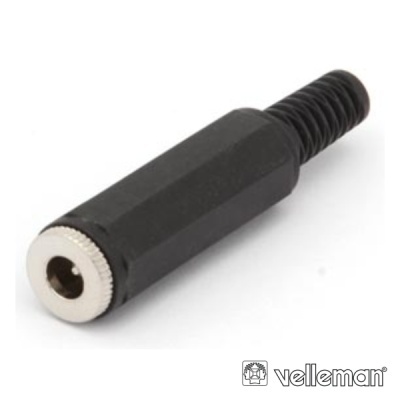 Adaptador jack áudio preto com ponta metálica