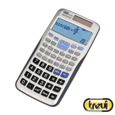 Calculadora científica Trevi TE 7200 com ecrã digital e teclado multicolor