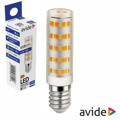 Lâmpada LED mini light avide transparente com módulos amarelos e embalagem