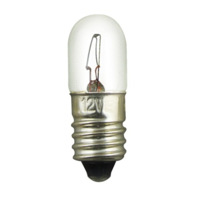 Lâmpada incandescente pequena com marcação 12V