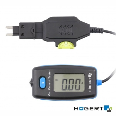 Testador de corrente para automóveis Högert com ecrã digital LCD