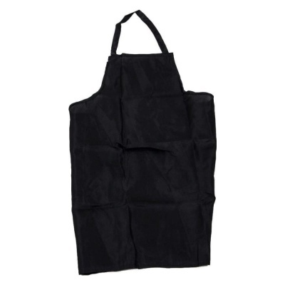 Avental preto liso com alça ajustável
