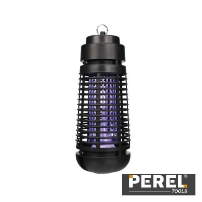 Lâmpada anti-insetos preta com luz ultravioleta da marca PEREL