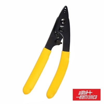 Alicate desencapador de fios com empunhadura amarela