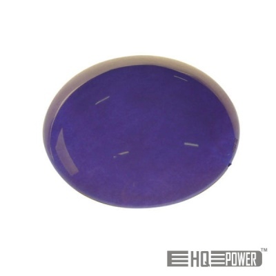 Botão azul escuro redondo com logótipo HQ POWER