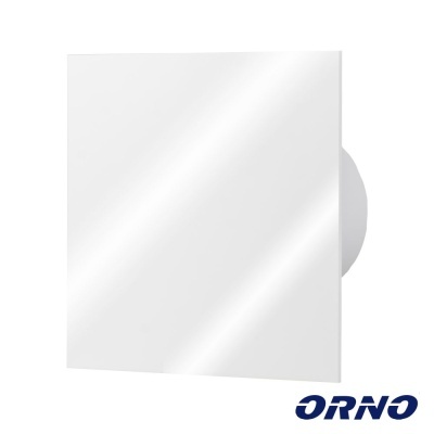 Espelho quadrado branco com logotipo ORNO