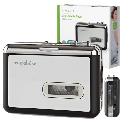 Leitor de cassetes USB da marca nedis com embalagem